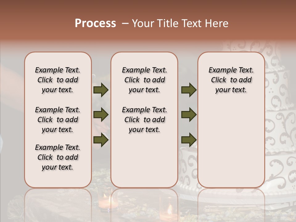 Cut Groom Wife PowerPoint Template