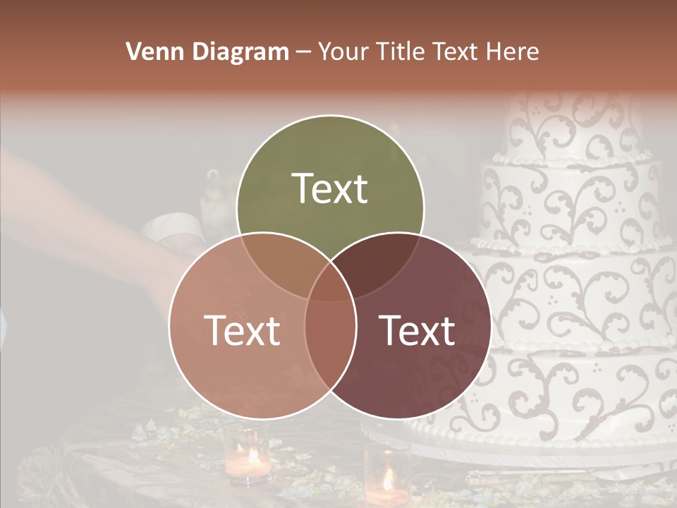 Cut Groom Wife PowerPoint Template