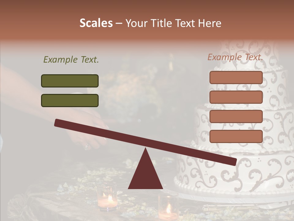 Cut Groom Wife PowerPoint Template