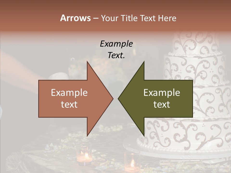 Cut Groom Wife PowerPoint Template