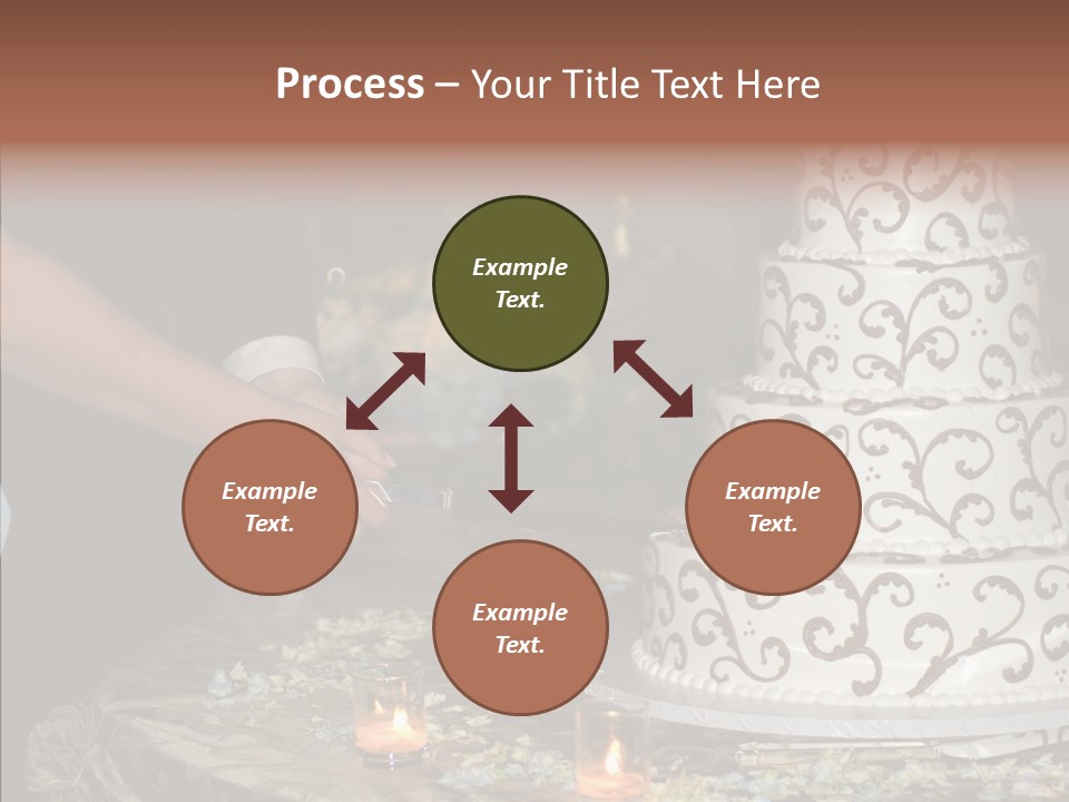 Cut Groom Wife PowerPoint Template