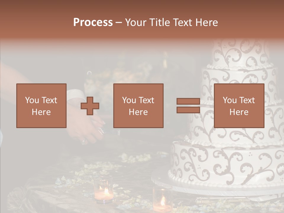 Cut Groom Wife PowerPoint Template