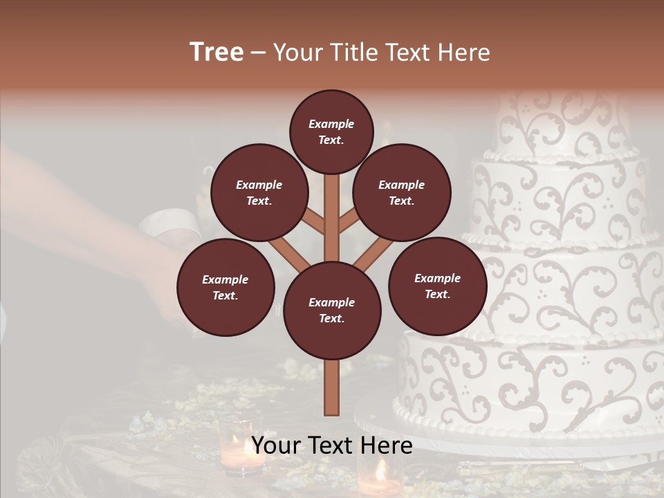 Cut Groom Wife PowerPoint Template