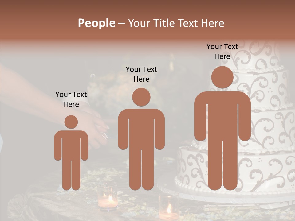 Cut Groom Wife PowerPoint Template