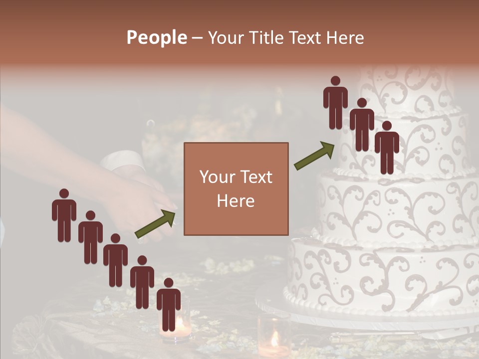 Cut Groom Wife PowerPoint Template