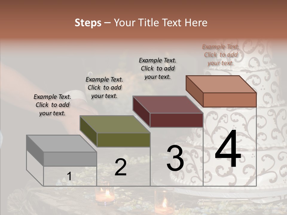 Cut Groom Wife PowerPoint Template