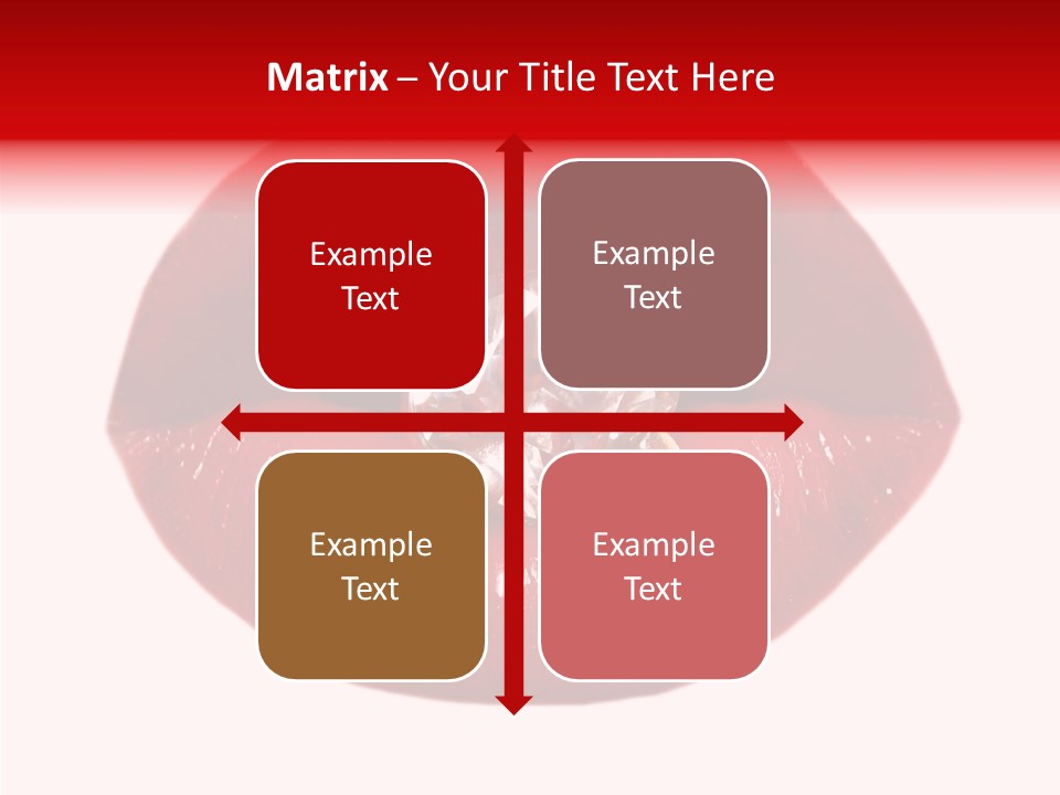 Mouth Precious Beauty PowerPoint Template