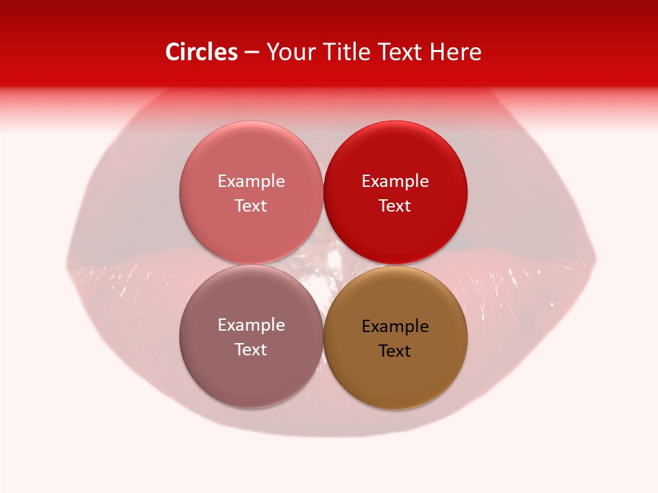 Mouth Precious Beauty PowerPoint Template