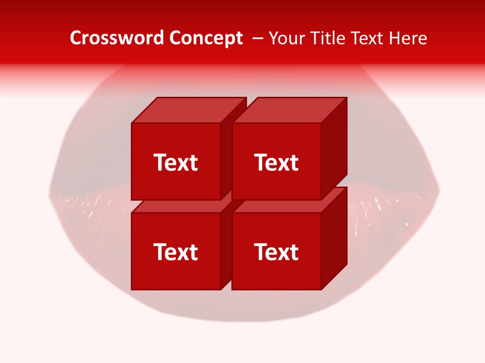 Mouth Precious Beauty PowerPoint Template