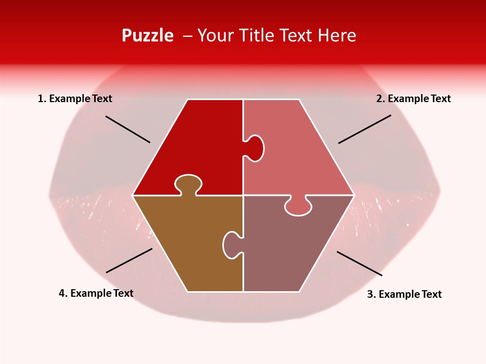 Mouth Precious Beauty PowerPoint Template