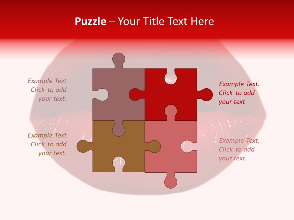 Mouth Precious Beauty PowerPoint Template