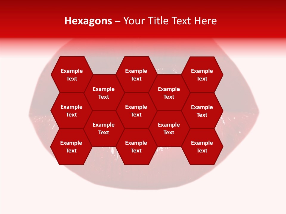 Mouth Precious Beauty PowerPoint Template