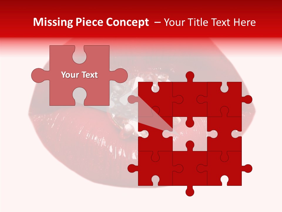 Mouth Precious Beauty PowerPoint Template