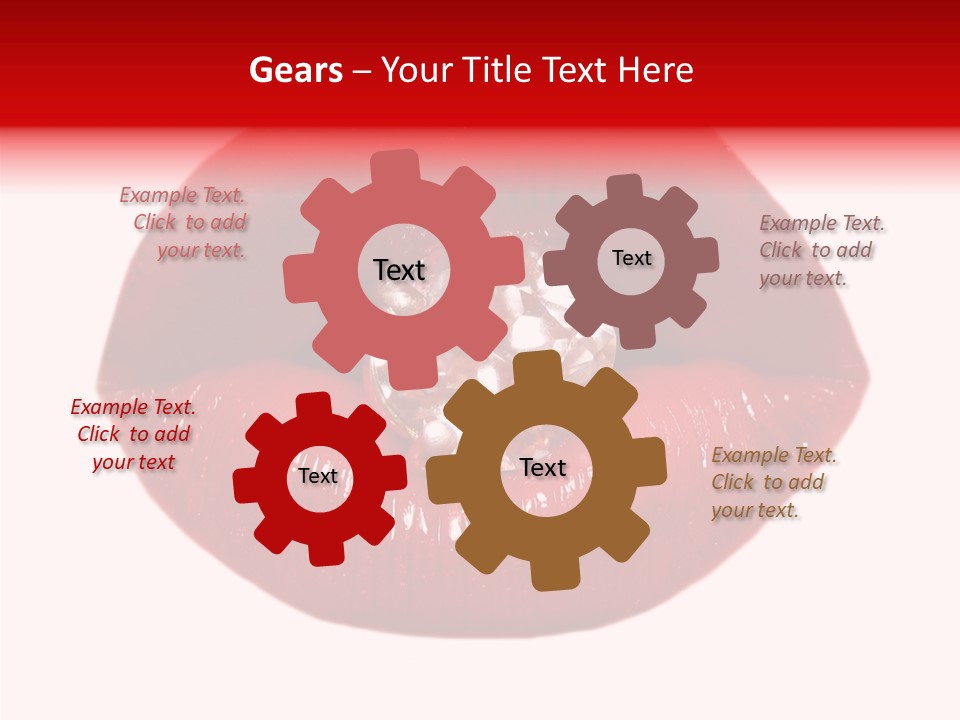 Mouth Precious Beauty PowerPoint Template