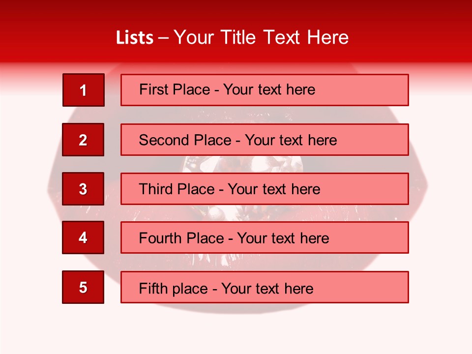 Mouth Precious Beauty PowerPoint Template