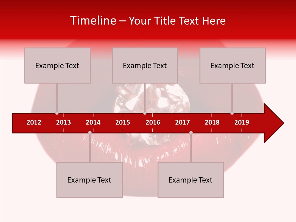 Mouth Precious Beauty PowerPoint Template