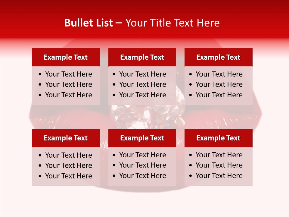 Mouth Precious Beauty PowerPoint Template