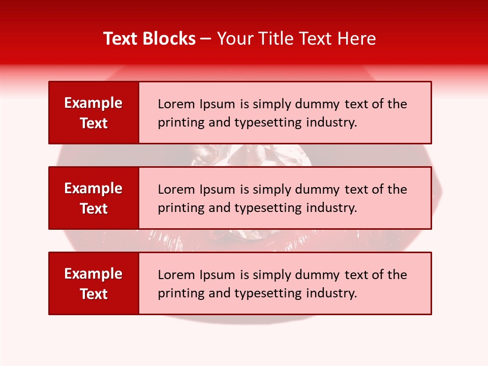 Mouth Precious Beauty PowerPoint Template