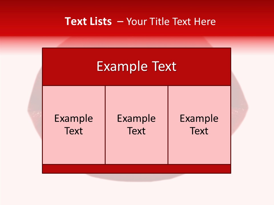 Mouth Precious Beauty PowerPoint Template