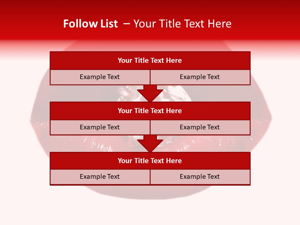 Mouth Precious Beauty PowerPoint Template