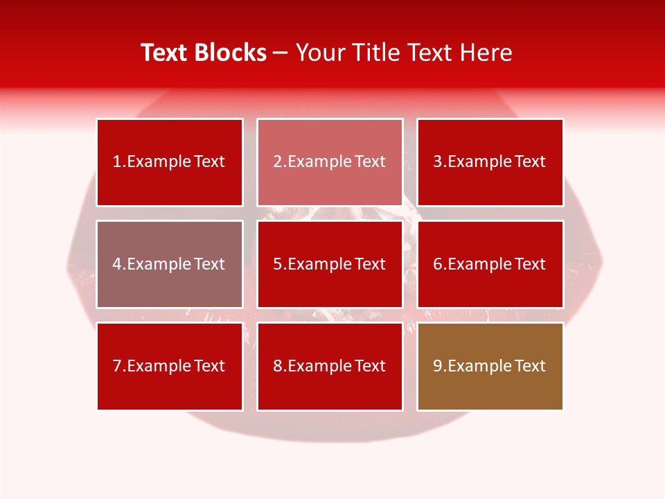 Mouth Precious Beauty PowerPoint Template