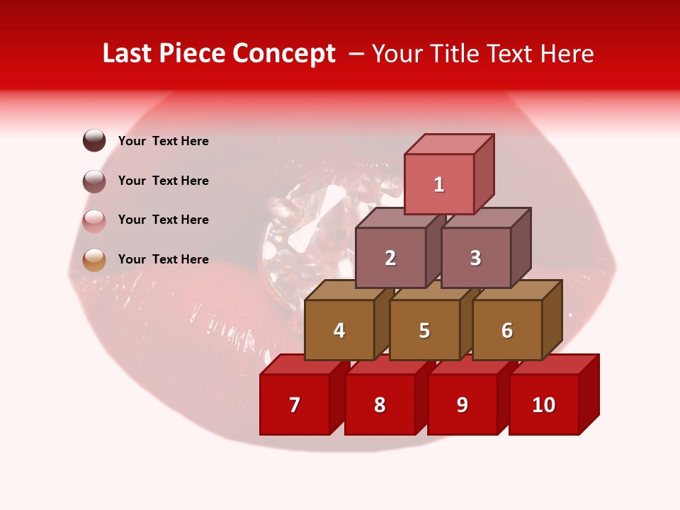 Mouth Precious Beauty PowerPoint Template