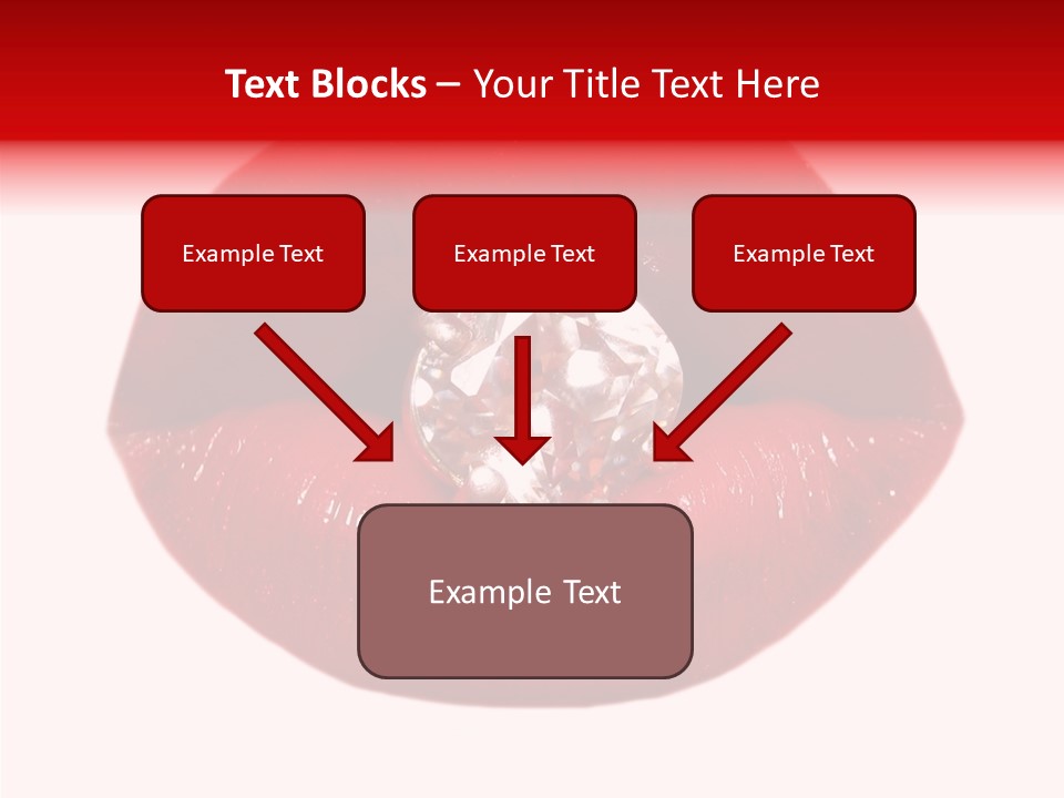 Mouth Precious Beauty PowerPoint Template