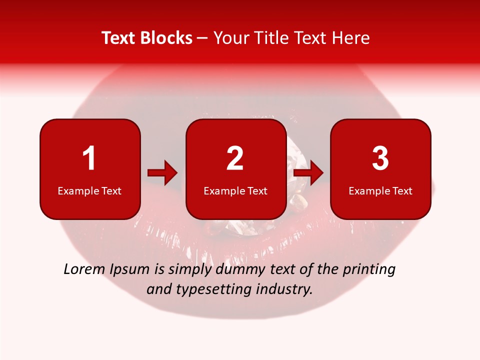 Mouth Precious Beauty PowerPoint Template