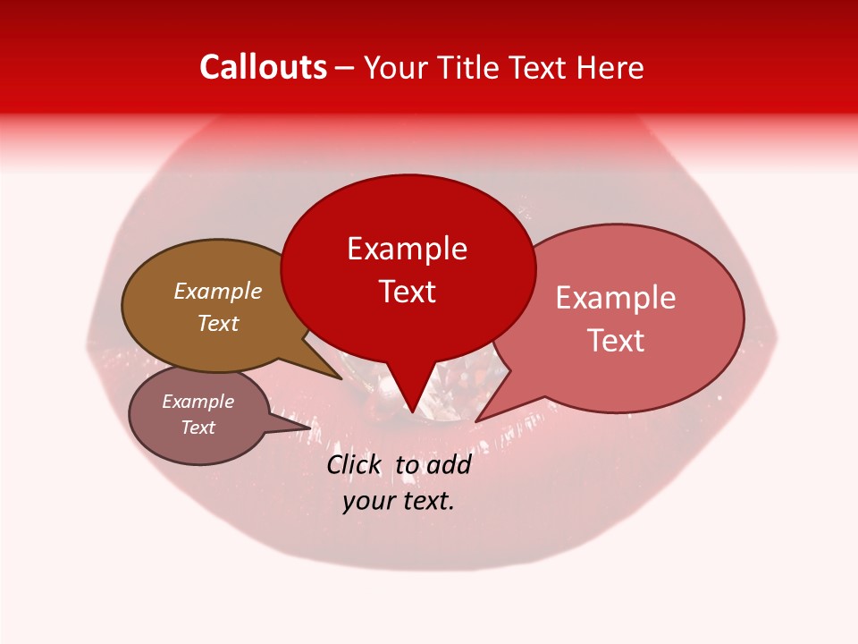 Mouth Precious Beauty PowerPoint Template