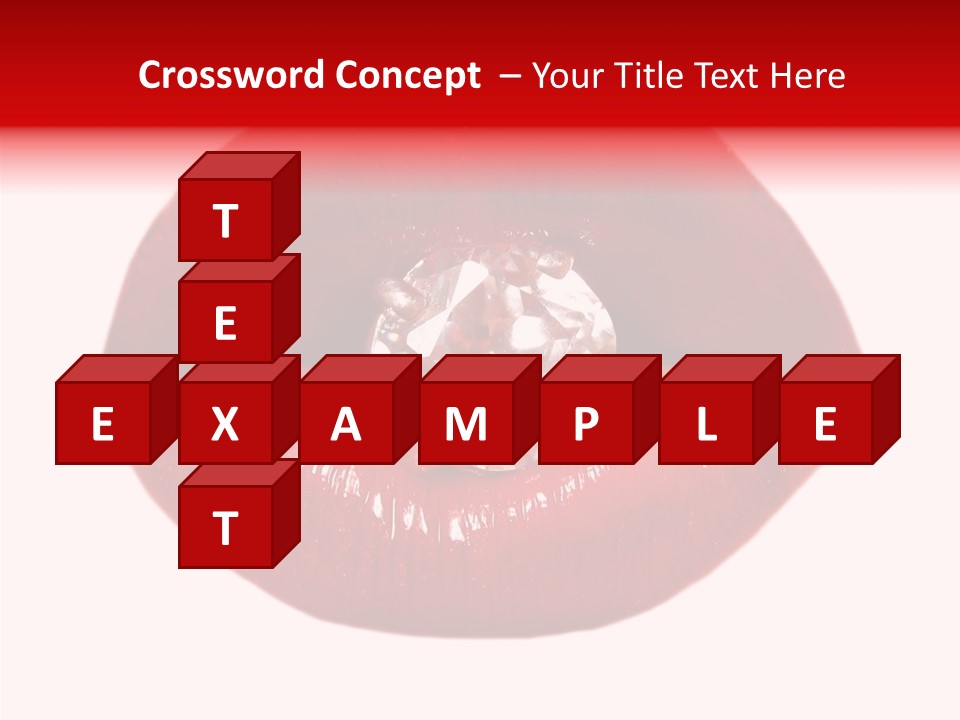 Mouth Precious Beauty PowerPoint Template