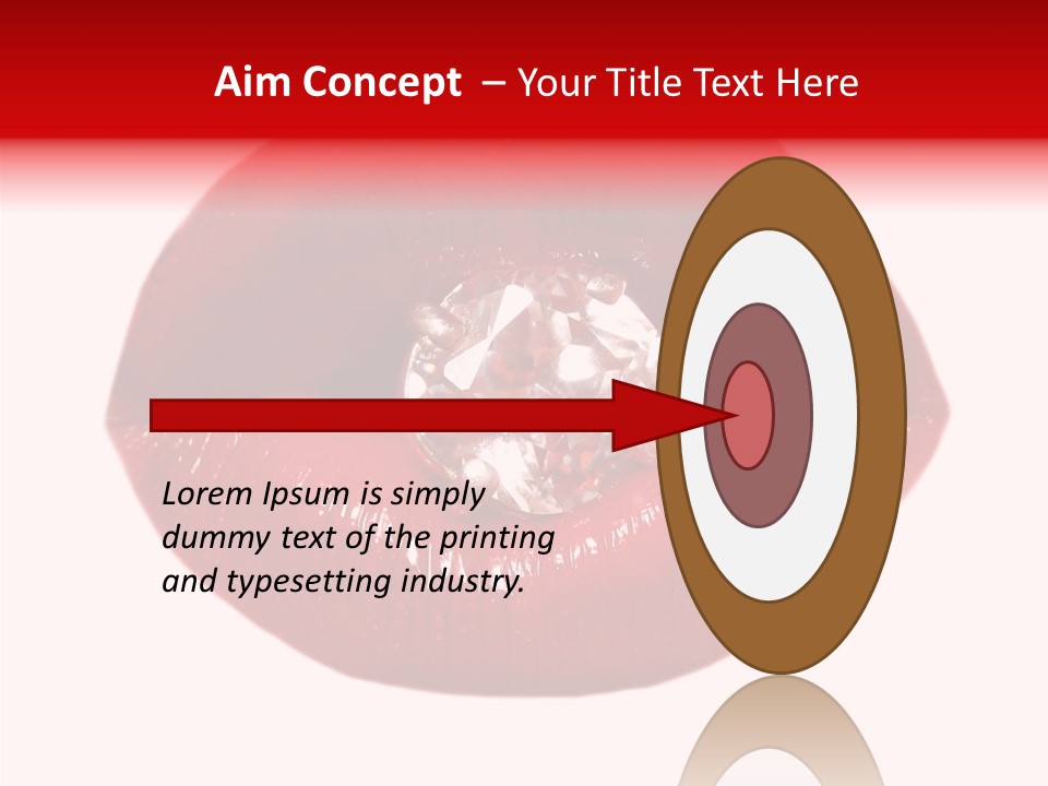 Mouth Precious Beauty PowerPoint Template