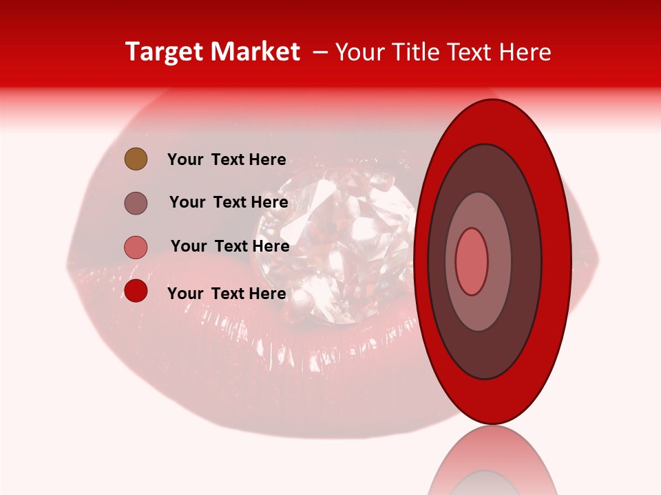 Mouth Precious Beauty PowerPoint Template