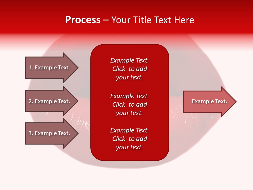 Mouth Precious Beauty PowerPoint Template