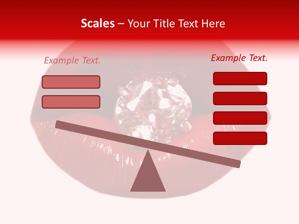 Mouth Precious Beauty PowerPoint Template