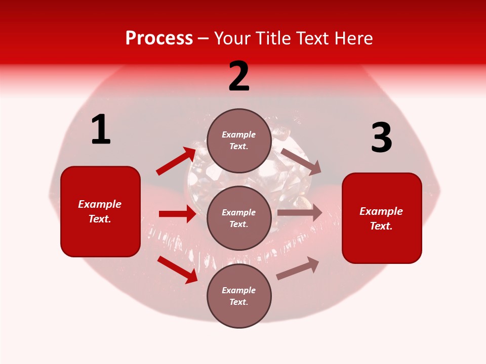 Mouth Precious Beauty PowerPoint Template