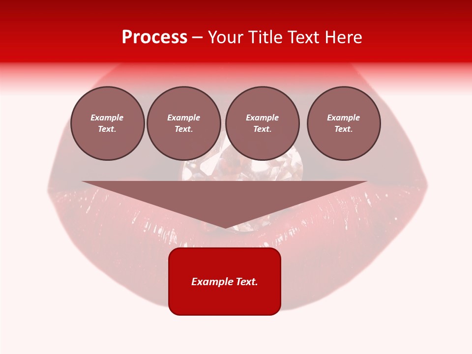 Mouth Precious Beauty PowerPoint Template