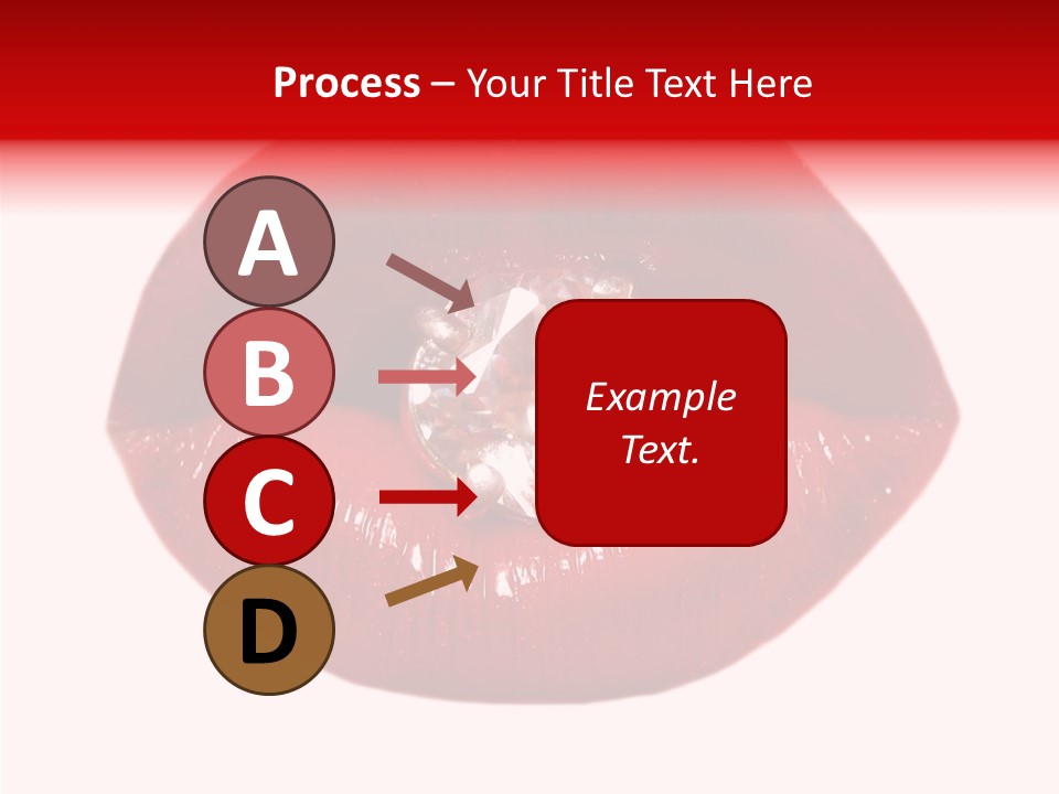 Mouth Precious Beauty PowerPoint Template