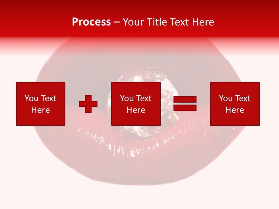 Mouth Precious Beauty PowerPoint Template