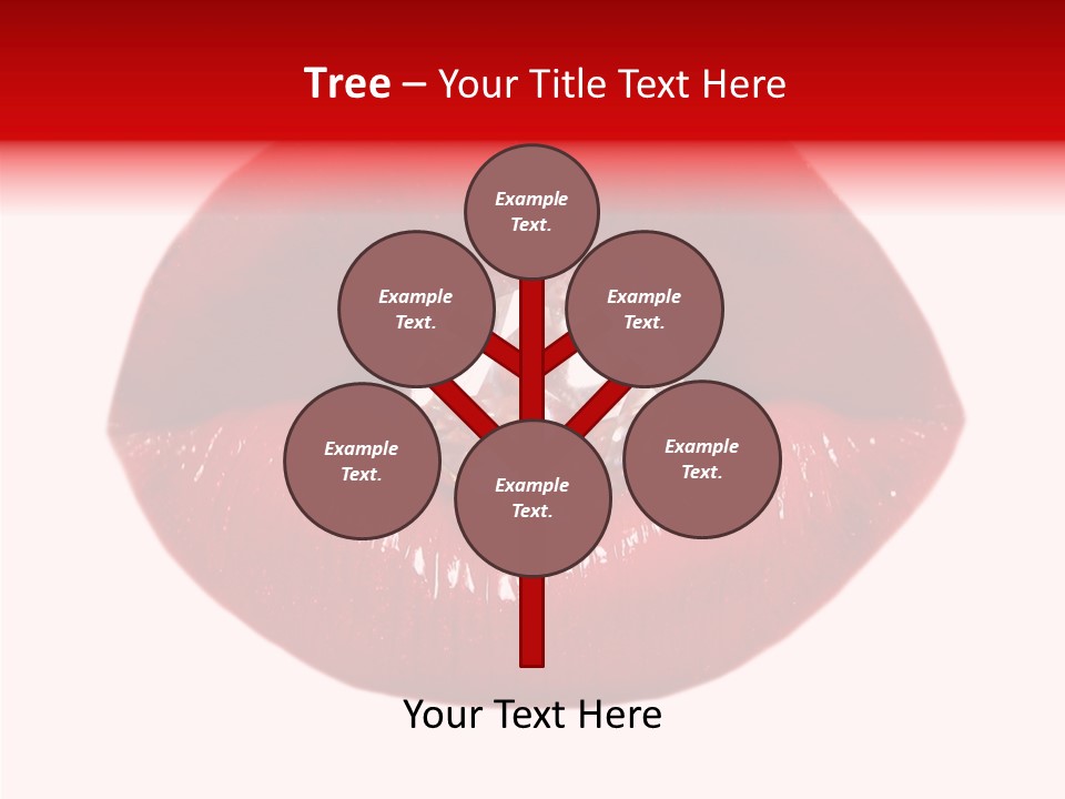 Mouth Precious Beauty PowerPoint Template