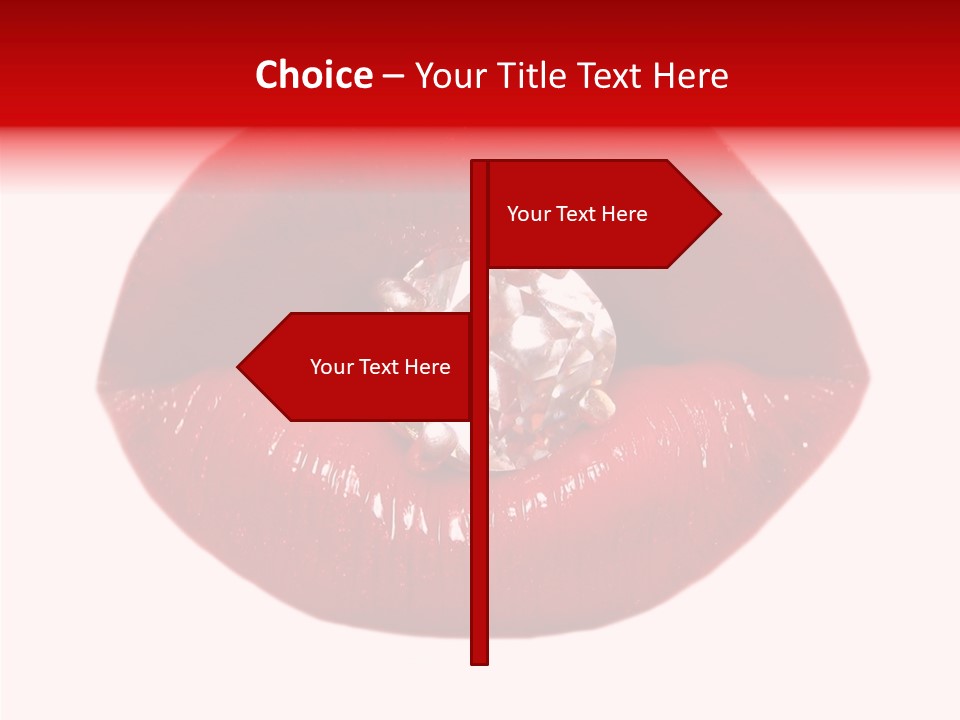 Mouth Precious Beauty PowerPoint Template