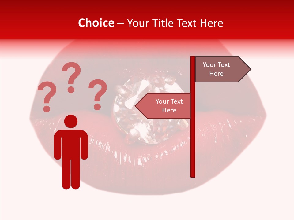 Mouth Precious Beauty PowerPoint Template