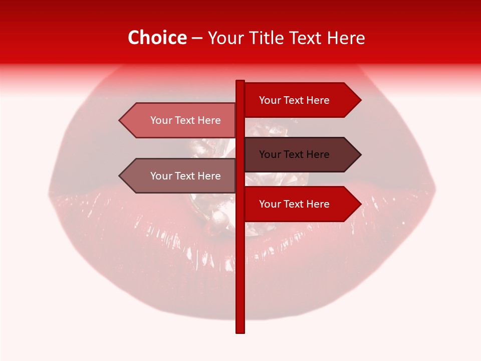 Mouth Precious Beauty PowerPoint Template