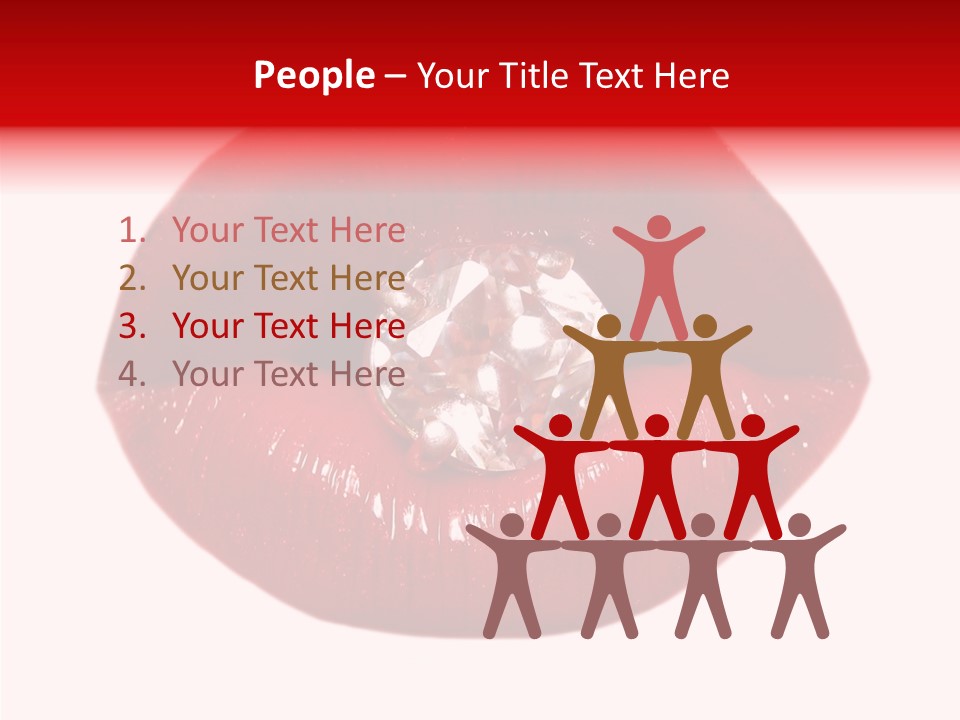 Mouth Precious Beauty PowerPoint Template