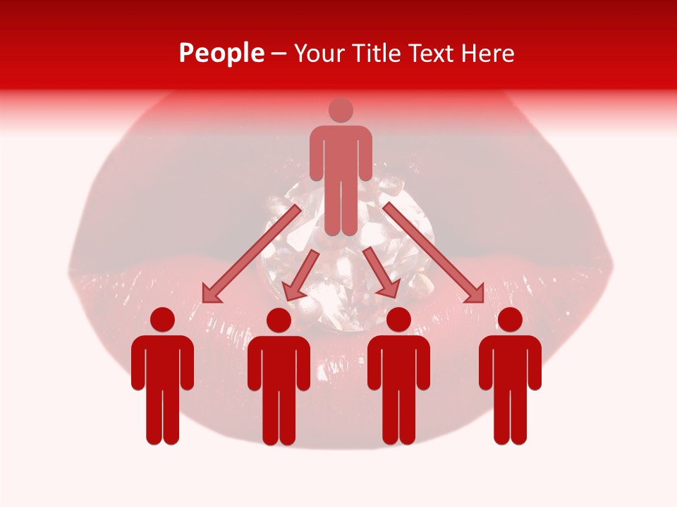 Mouth Precious Beauty PowerPoint Template