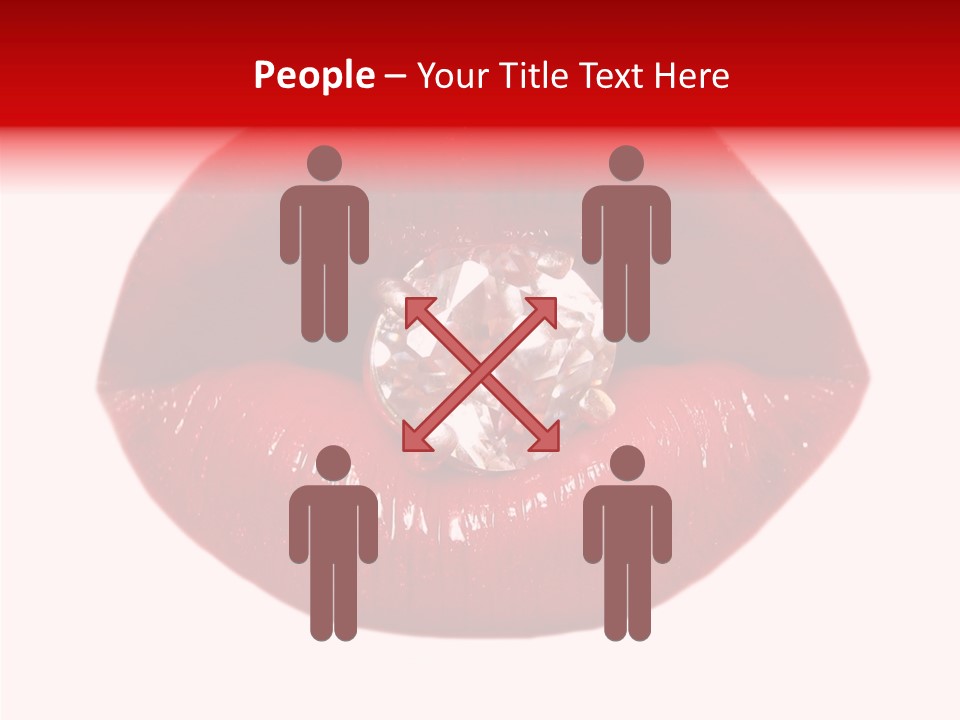 Mouth Precious Beauty PowerPoint Template