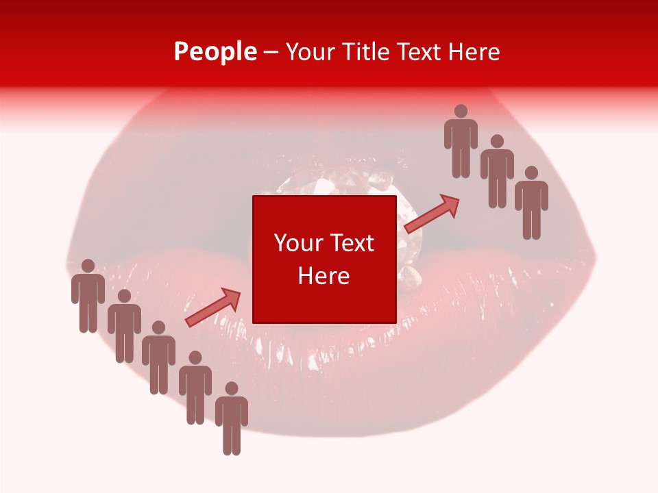 Mouth Precious Beauty PowerPoint Template