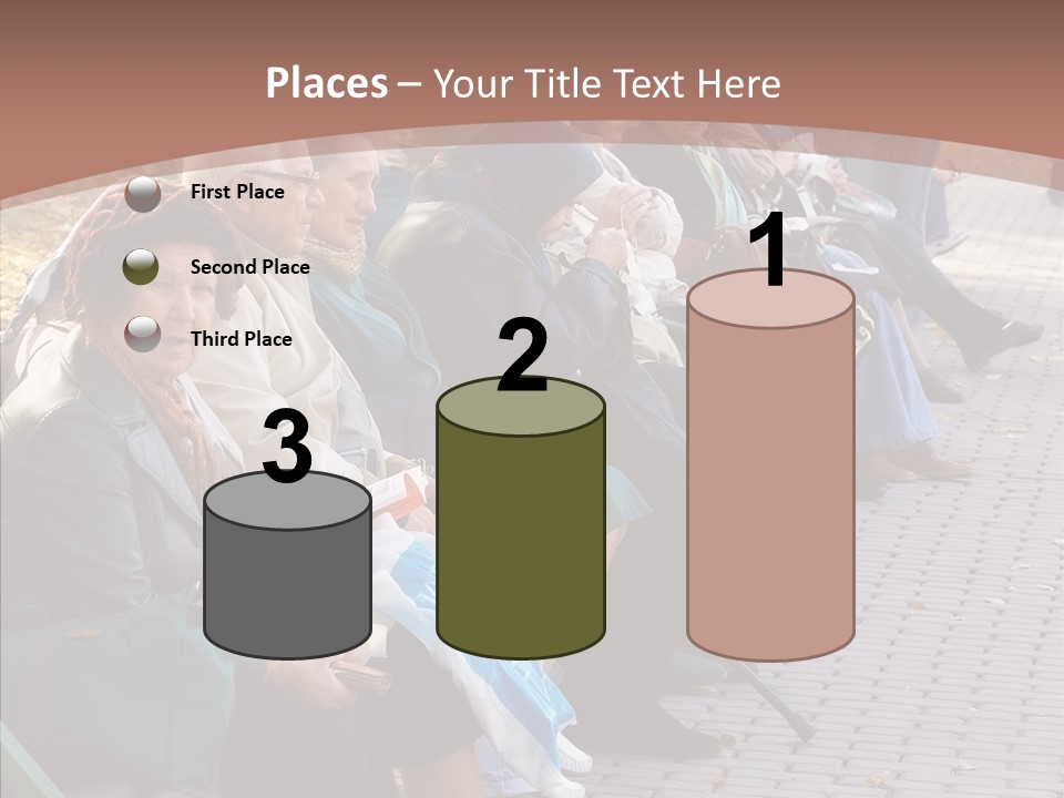 Mature Tranquility Lady PowerPoint Template