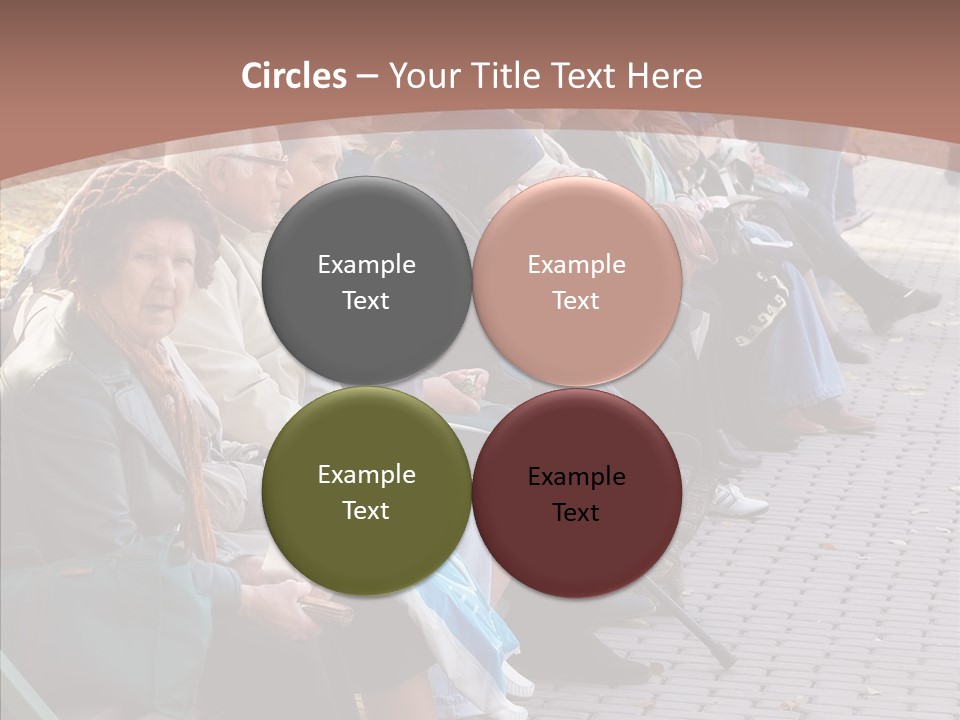 Mature Tranquility Lady PowerPoint Template