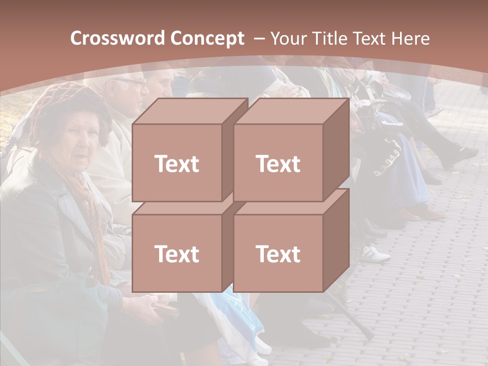 Mature Tranquility Lady PowerPoint Template