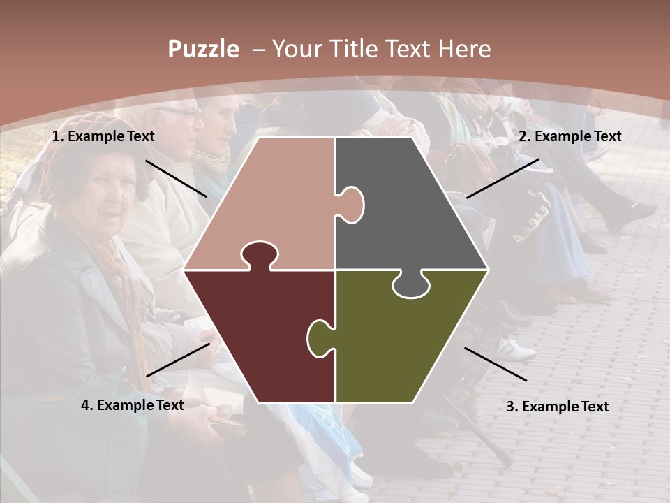 Mature Tranquility Lady PowerPoint Template